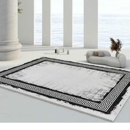 Modern Simple Non-Slip Low Pile Machine Washable Area Rug for Bedroom Area Rug Living Room Rugs