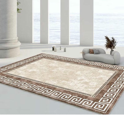 Modern Simple Non-Slip Low Pile Machine Washable Area Rug for Bedroom Area Rug Living Room Rugs