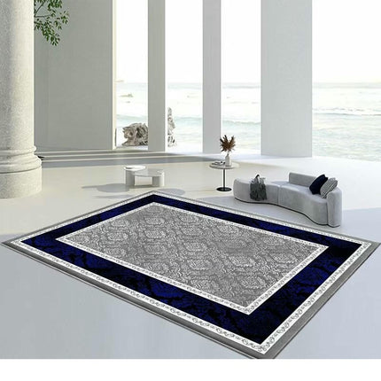 Modern Simple Non-Slip Low Pile Machine Washable Area Rug for Bedroom Area Rug Living Room Rugs