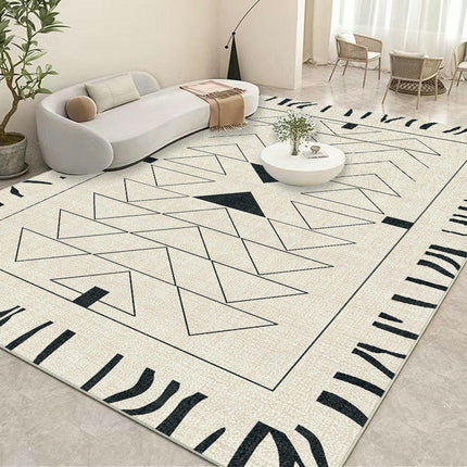 Simple Light Luxury Low Pile Machine Washable Area Rug for Bedroom Area Rug Living Room Rugs