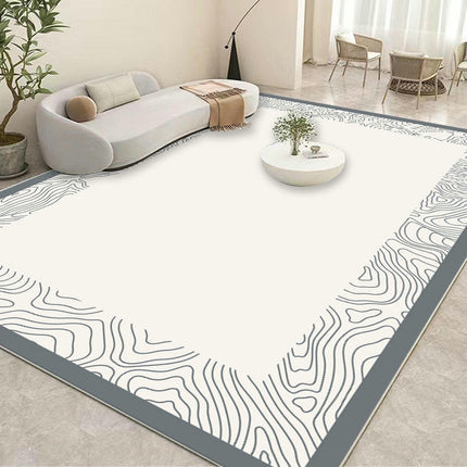 Simple Light Luxury Low Pile Machine Washable Area Rug for Bedroom Area Rug Living Room Rugs