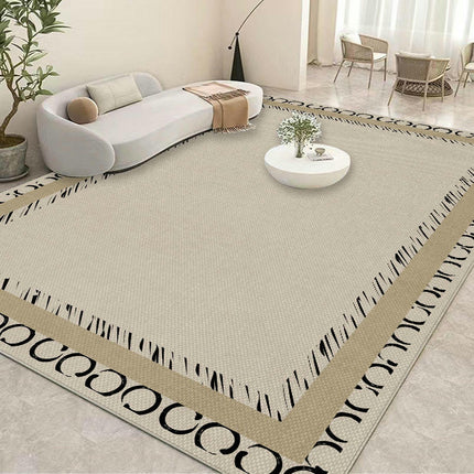Simple Light Luxury Low Pile Machine Washable Area Rug for Bedroom Area Rug Living Room Rugs