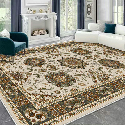 Colorful Low Pile Machine Washable Area Rug for Bedroom Boho Area Rug Living Room Rugs