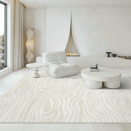 Modern Area Rug Beige Decor Carpet Low Pile Machine Washable Area Rug for Bedroom Living Room Rugs