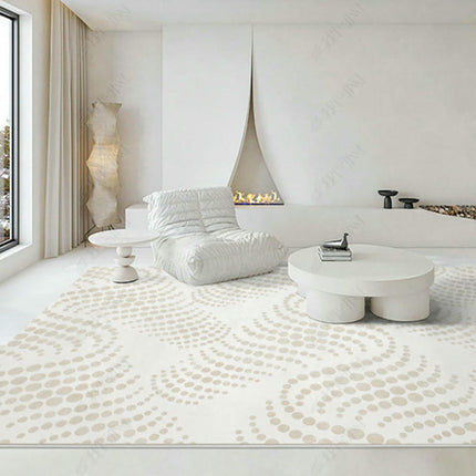 Modern Area Rug Beige Decor Carpet Low Pile Machine Washable Area Rug for Bedroom Living Room Rugs