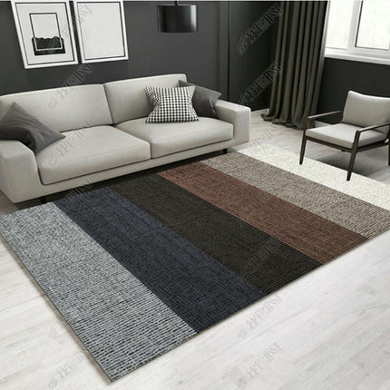 Modern Abstract Area Rug Decor Carpet Low Pile Machine Washable Area Rug for Bedroom Living Room