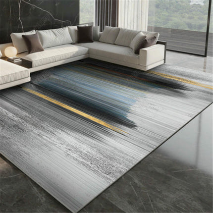 Modern Geometric Area Rug Decor Carpet Low Pile Machine Washable Area Rug for Bedroom Living Room
