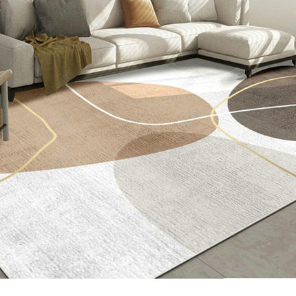 Modern Art Decor Carpet Area Rug Low Pile Machine Washable Area Rug for Living Room
