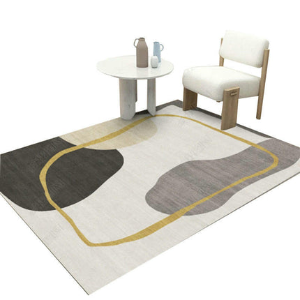 Modern Art Decor Carpet Area Rug Low Pile Machine Washable Area Rug for Living Room