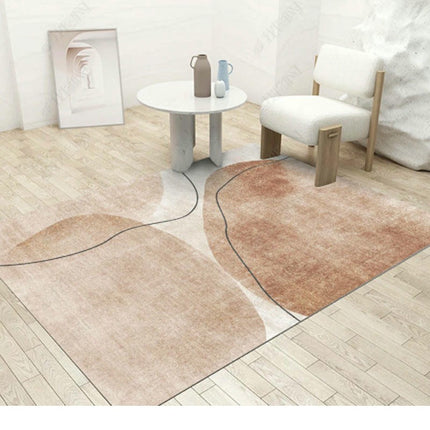 Modern Art Decor Carpet Area Rug Low Pile Machine Washable Area Rug for Living Room