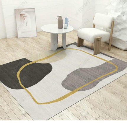 Modern Art Decor Carpet Area Rug Low Pile Machine Washable Area Rug for Living Room