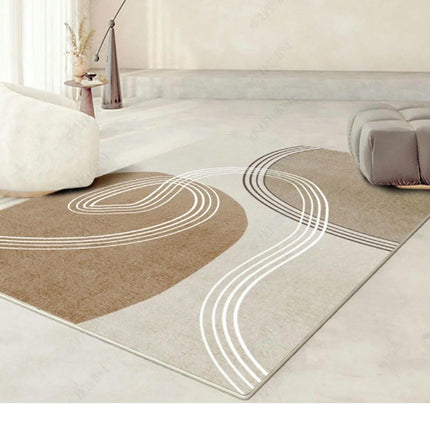 Modern Art Washable Rug for Bedroom Living Room, Area Rugs, Non-Slip Soft Low Pile Carpet