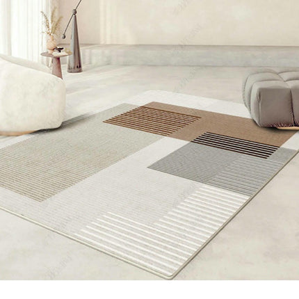 Modern Art Washable Rug for Bedroom Living Room, Area Rugs, Non-Slip Soft Low Pile Carpet