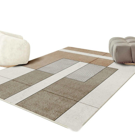 Modern Art Washable Rug for Bedroom Living Room, Area Rugs, Non-Slip Soft Low Pile Carpet