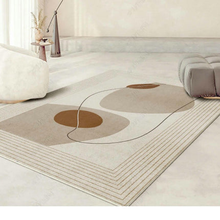 Modern Art Washable Rug for Bedroom Living Room, Area Rugs, Non-Slip Soft Low Pile Carpet