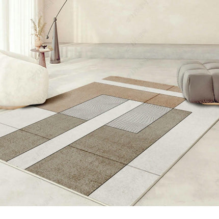 Modern Art Washable Rug for Bedroom Living Room, Area Rugs, Non-Slip Soft Low Pile Carpet