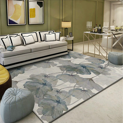 Machine Washable Rug Flowers and Plants Area Rug for Living Room Non-Slip Indoor Carpets Home Decor