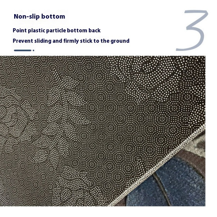 Machine Washable Rug Flowers and Plants Area Rug for Living Room Non-Slip Indoor Carpets Home Decor 1