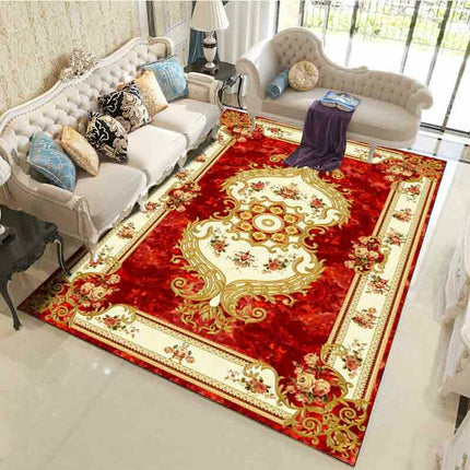 Area Rug for Living Room Large Carpet-Machine Washable Retro Rugs for Bedroom Dining Room Rug Vintage