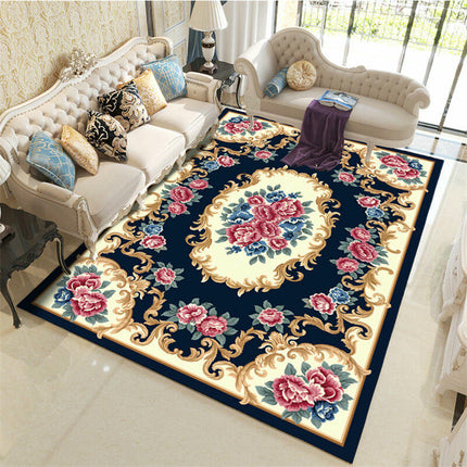 Area Rug for Living Room Large Carpet-Machine Washable Retro Rugs for Bedroom Dining Room Rug Vintage
