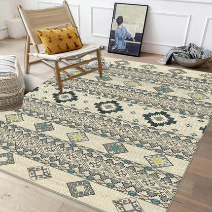 Moroccan Area Rug for Living Room Large Carpet-Machine Washable Rugs for Bedroom