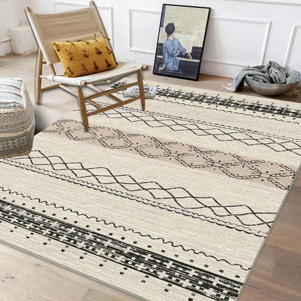 Moroccan Area Rug for Living Room Large Carpet-Machine Washable Rugs for Bedroom