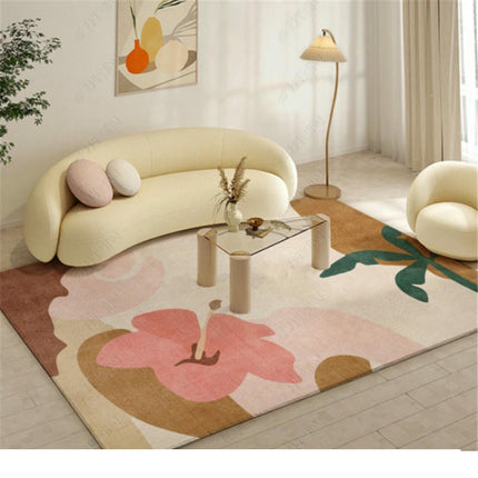 Modern Art Area Rug for Living Room Large Carpet-Machine Washable Rugs for Bedroom