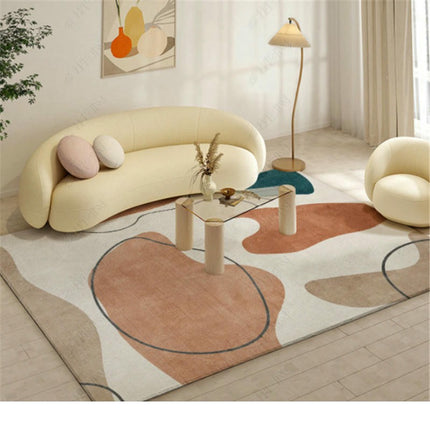 Modern Art Area Rug for Living Room Large Carpet-Machine Washable Rugs for Bedroom