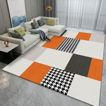 Machine Washable Rugs for Bedroom Modern Geometric Area Rug for Living Room Large Carpet