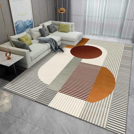 Machine Washable Rugs for Bedroom Modern Geometric Area Rug for Living Room Large Carpet