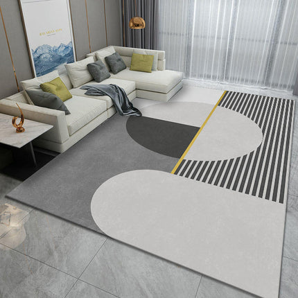 Machine Washable Rugs for Bedroom Modern Geometric Area Rug for Living Room Large Carpet