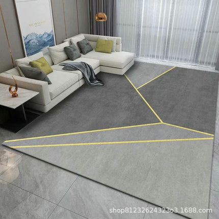 Machine Washable Rugs for Bedroom Modern Geometric Area Rug for Living Room Large Carpet