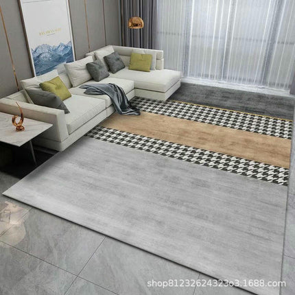 Machine Washable Rugs for Bedroom Modern Geometric Area Rug for Living Room Large Carpet