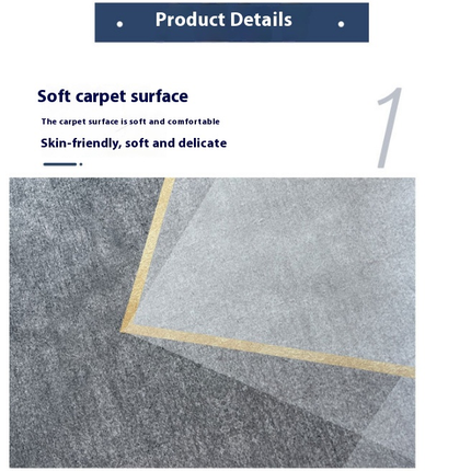Machine Washable Rugs for Bedroom Modern Geometric Area Rug for Living Room Large Carpet