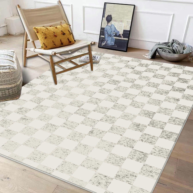 Washable Large Living Room Bedroom Rug Non Slip, Boho Non Shedding Room Rug,Indoor Floor Carpet