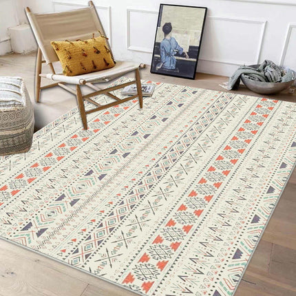 Washable Large Living Room Bedroom Rug Non Slip, Boho Non Shedding Room Rug,Indoor Floor Carpet