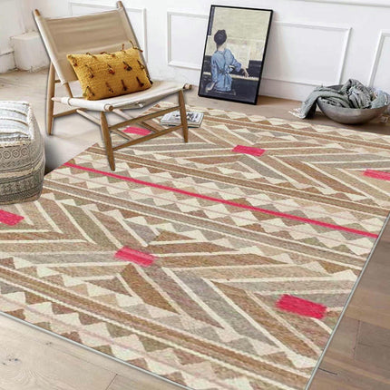 Washable Large Living Room Bedroom Rug Non Slip, Boho Non Shedding Room Rug,Indoor Floor Carpet