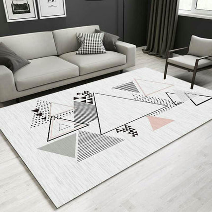 Modern Simple Area Rug Geometric Decor Rug Soft Low Pile Carpet Rugs for Living Room