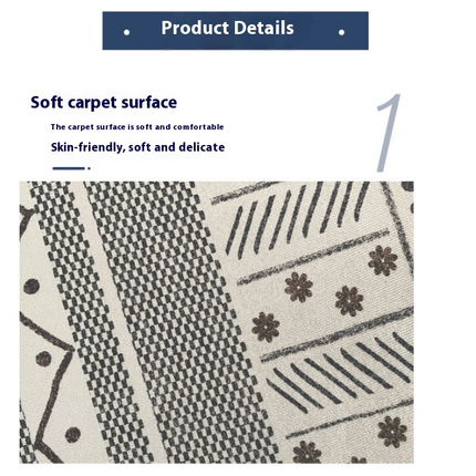 Modern Simple Area Rug Geometric Decor Rug Soft Low Pile Carpet Rugs for Living Room