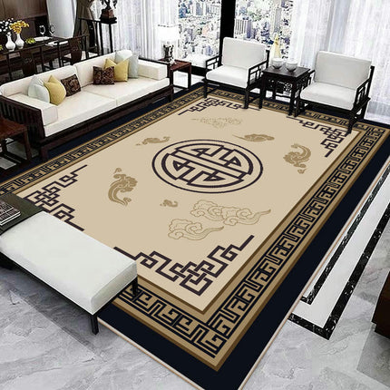 Area Rug Chinese Decor Rug Soft Low Pile Carpet Rugs for Living Room