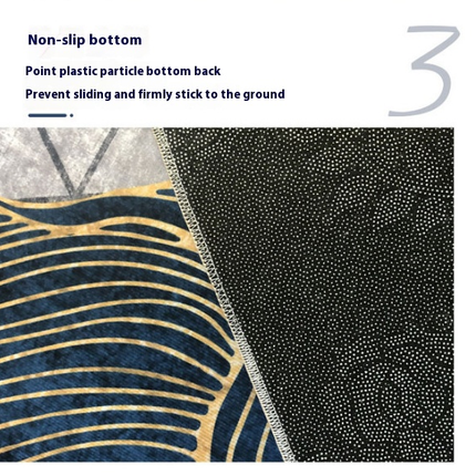 Washable Area Rug Leaves Decor Rug Soft Low Pile Carpet Rugs for Living Room Bedroom