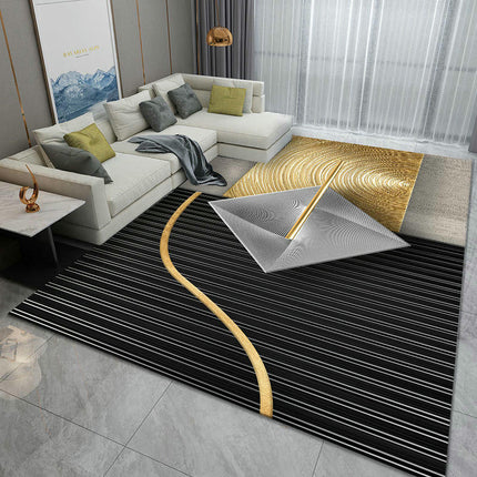 Modern Light luxury Area Rug Washable Decor Rug Soft Low Pile Carpet Rugs for Living Room