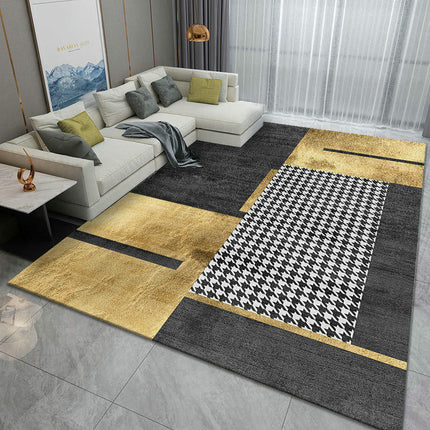 Modern Light luxury Area Rug Washable Decor Rug Soft Low Pile Carpet Rugs for Living Room