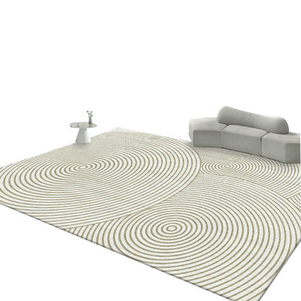 Beige Decor Carpet Modern Area Rug Washable Rug Soft Lines Carpet Rugs for Living Room