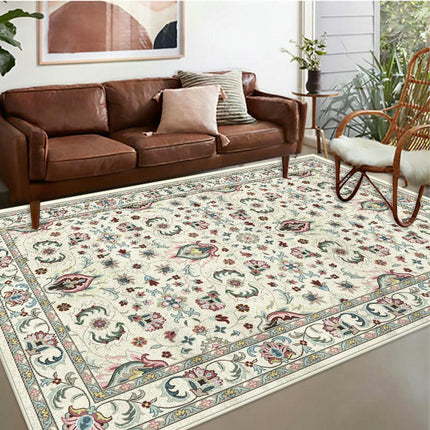 Moroccan Carpet Vintage Area Rug Washable Rug Soft Carpet Rugs for Living Room