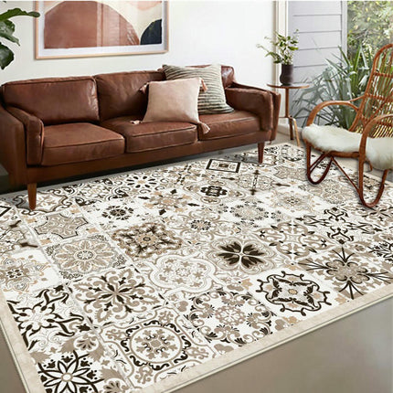 Moroccan Carpet Vintage Area Rug Washable Rug Soft Carpet Rugs for Living Room