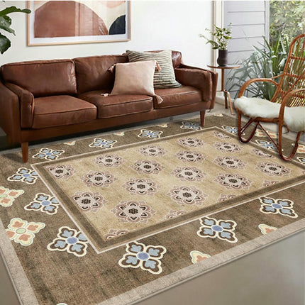 Moroccan Carpet Vintage Area Rug Washable Rug Soft Carpet Rugs for Living Room