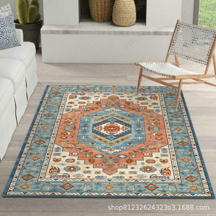 Moroccan Carpet Vintage Area Rug Washable Rug Soft Carpet Rugs for Living Room