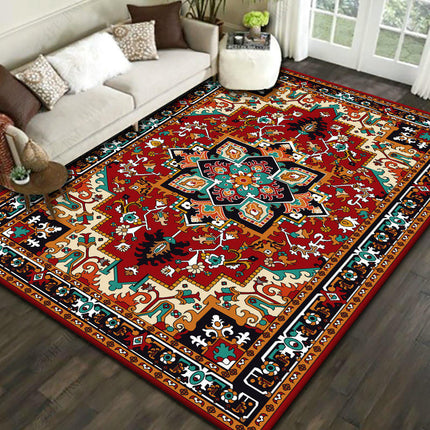 Moroccan Carpet Vintage Area Rug Washable Rug Soft Carpet Rugs for Living Room