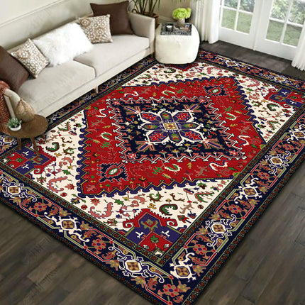Moroccan Carpet Vintage Area Rug Washable Rug Soft Carpet Rugs for Living Room